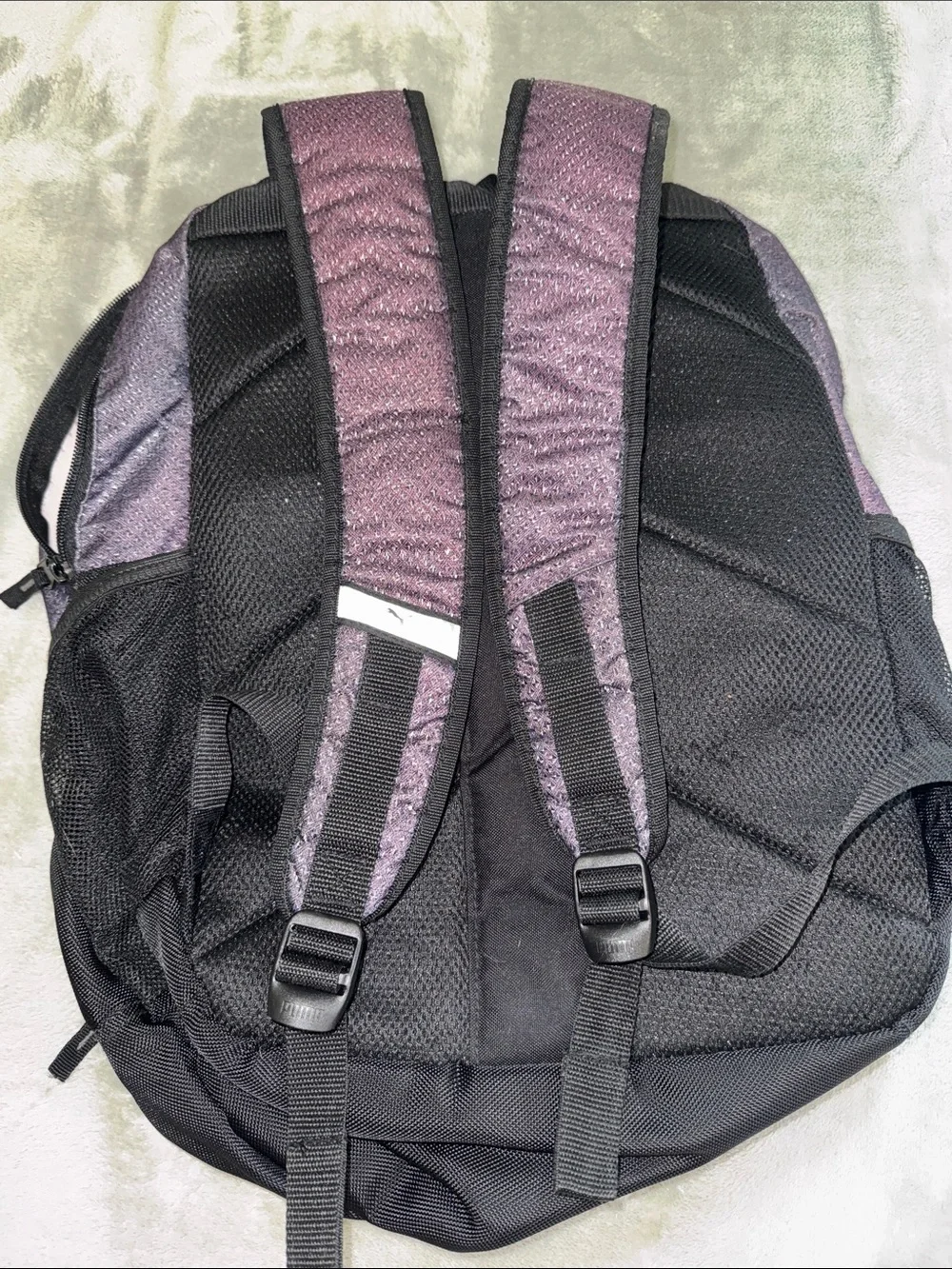 Puma Purple and Black Casual Backpack